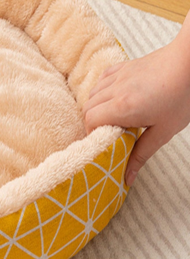 GeRRiT Universal Cat Bed Pet Mat Dog Bed Dog House Pad Round Nest Warm Pet Nest,M(18x18x4) - Image 3